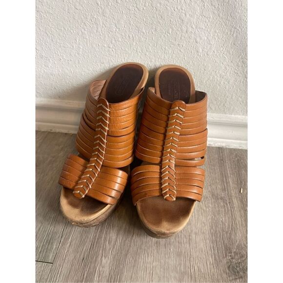 Coach tan Bristol leather wedge - Picture 2 of 7